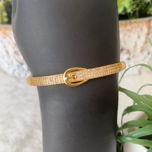 ST 710 luxury 18k gold plated steel bangles