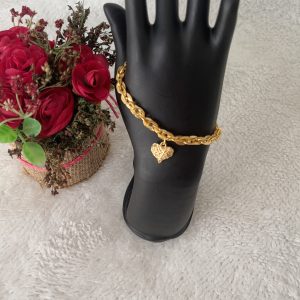 ST 714 18k gold plated bracelet heart shaped for elegant ladies