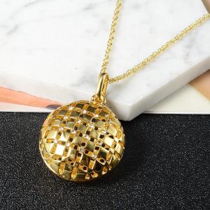 ST 3478 18k Gold Plated Earrings and Pendant