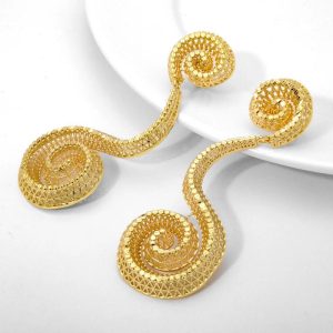 ST 347 Dubai Gold Plated Earrings